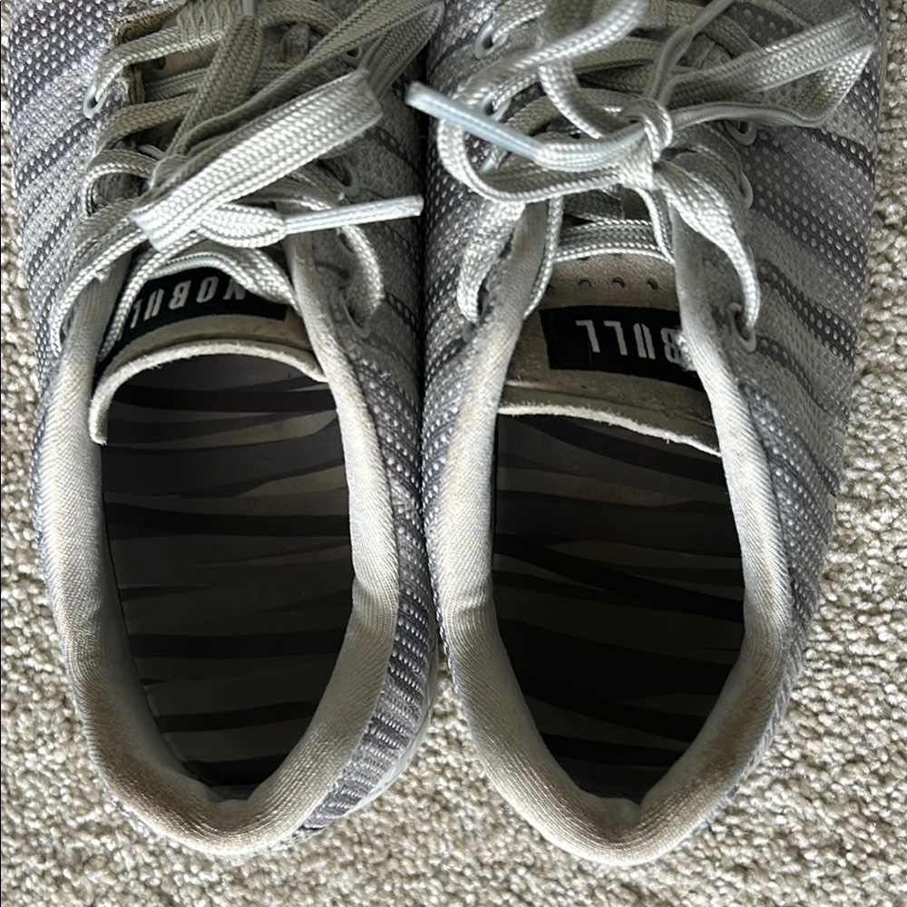 *SOLD* NOBULL Gray Striped Sneakers - Picture 5 of 7
